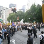 Protesters march